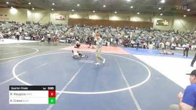 54 lbs Quarterfinal - Ramon Raygoza, Spanish Springs WC vs Kannon Crews, Buckaroo WC