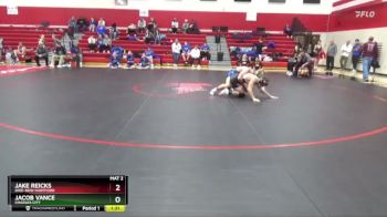 144 lbs Quarterfinal - Jacob Vance, Charles City vs Jake Reicks, Dike-New Hartford