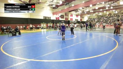 100 lbs Cons. Round 4 - Isabella Millan, Grand Terrace vs Adana Estrada, Norwalk