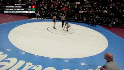 4A 120 lbs Cons. Round 2 - Nedkary Alvarez, Jordan vs Klasina Duckworth, Cottonwood