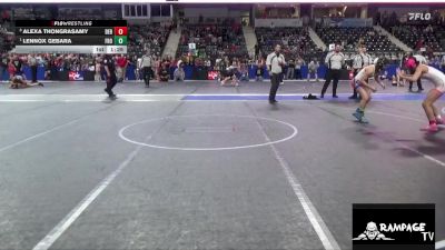 115 lbs 1st Place Match - Lennox Gebara, Frontenac vs Alexa Thongrasamy, Derby