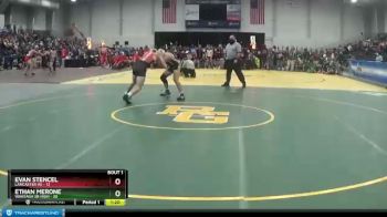 189 lbs Round 1 (3 Team) - Ethan Merone, Wantagh Sr High vs Evan Stencel, Lancaster HS