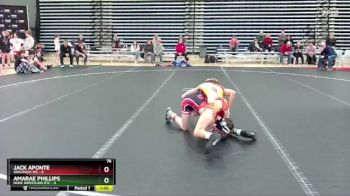 76 lbs Round 5 (10 Team) - Amarae Phillips, Noke Wrestling RTC vs Jack Aponte, Wolfpack WC
