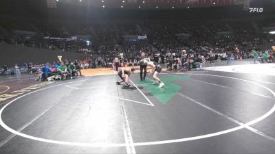 4A Boys 120 lbs Quarterfinal - Riley Vaughan, Sweet Home Boys vs Brayden Frazey, Estacada Boys