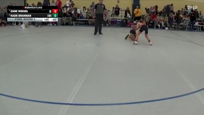 65 lbs Cons. Round 4 - Zane Wiegel, DC Elite vs Kade Brannan, Coyote Wrestling Club