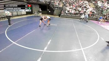 4A 100 lbs Cons. Round 3 - Catherine Martinez, Sky View vs Evie Winterton, Pine View