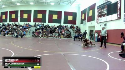 126 lbs Round 3 - Devin Leeson, Maple Heights vs Braylon Ferguson, Ellet