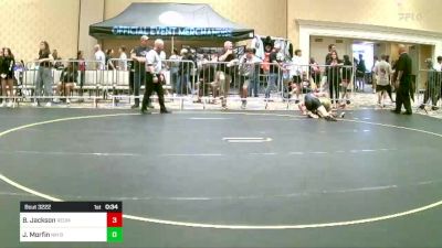 132 lbs Consi Of 32 #2 - Billy Jackson, Redmond HS Wrestling vs Jayden Morfin, NM Bad Boyz