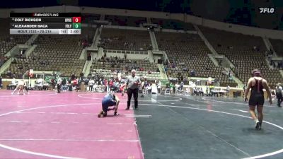 7A 215 lbs Quarterfinal - Colt Dickson, Opelika Hs vs Alexander Baca, Foley