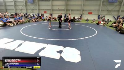 152 lbs 2nd Wrestleback (16 Team) - Gage Losiewicz, Wisconsin Blue vs Luke Cusachs, LA