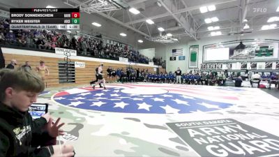 215 lbs Quarterfinals (8 Team) - Ryker Meister, Aberdeen Central vs Brody Sonnenschein, Harrisburg