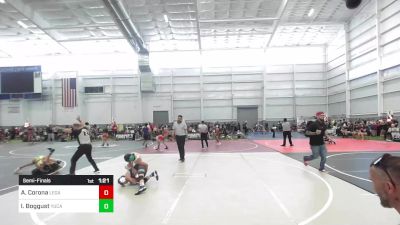 80 lbs Semifinal - Alexzeah Corona, LEGACY Wrestling Club CA vs Izelia Boggust, Yucaipa Thunder WC