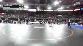 3A 157 lbs Cons. Round 2 - Jett Williams, New Plymouth vs Wes Gittins, West Side