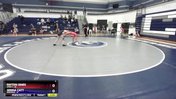 110 lbs Round 1 (4 Team) - Payton Gines, Utah 1 vs Serina Catt, Montana