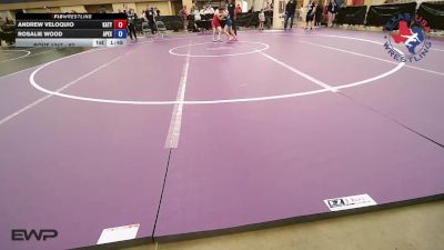 67 lbs Rr Rnd 2 - Andrew Veloquio, Katy Area Wrestling Club vs Rosalie Wood, Apex Grappling Academy
