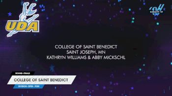 College of Saint Benedict [2025 Open - Pom Finals] 2025 UCA & UDA College Cheerleading & Dance Team National Championship