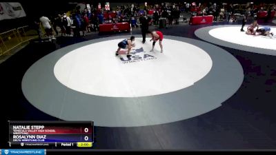 152 lbs Cons. Round 2 - Natalie Stepp, Temecula Valley High School Wrestling vs Rosalynn Diaz, Delta Wrestling Club