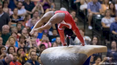 Results: Simone Biles Leads After A Rocky Day One