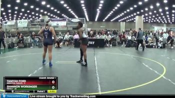 155 lbs Round 1 (16 Team) - Shannon Workinger, Menlo vs Taniyah Ford, Brewton-Parker