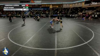 144 lbs Champ. Round 1 - Demetrios Carrera, Aurora (Marmion Academy) vs Oscar Schmit, Bettendorf