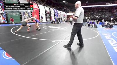 120 Class 2 lbs Cons. Round 1 - Millie Waterman, Republic vs Jennifer Lopez-alvarado, North Kansas City