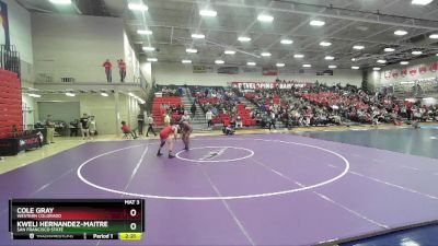 184 lbs Champ. Round 1 - Kweli Hernandez-Maitre, San Francisco State vs Cole Gray, Western Colorado