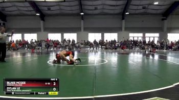 133 lbs Quarterfinal - Blake McGee, Wabash College vs Dylan Le, Ohio Northern University