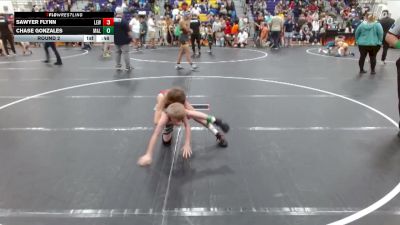 60 lbs Round 2 - Sawyer Flynn, Legacy Elite Wrestling vs Chase Gonzales, Mid-South Wrestling Academy
