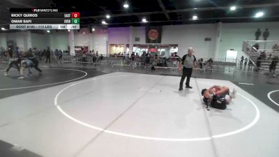113 lbs 3rd Place - Ricky Quiros, Eastvale Elite vs Omar Safi, Overtime WC