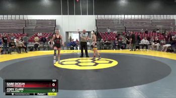 100 lbs Placement Matches (8 Team) - Gabe Dickun, Steller Trained vs Cody Clark, Mat Assassins