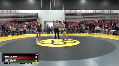 100 lbs Placement Matches (8 Team) - Gabe Dickun, Steller Trained vs Cody Clark, Mat Assassins