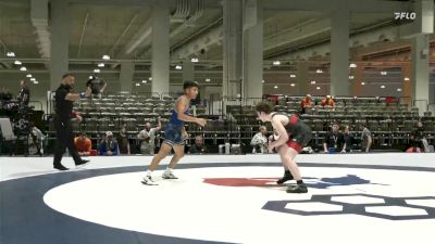 55 lbs Cons. Round 6 - Eli Herring, Bishop McCort High School Wrestling vs Miklo Hernandez, Gun Smoke Wrestling Club
