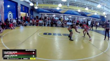 132 lbs Quarters & Wb (16 Team) - James Aguilar, OutKast WC vs Clayton Hicks, Glynn Academy