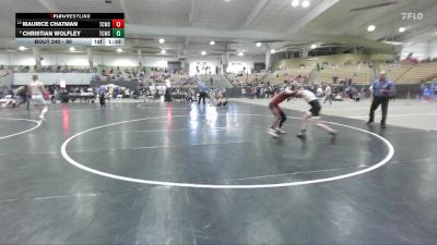 90 lbs Cons. Round 2 - Christian Wolfley, White Buffalo Wrestling Academy vs Maurice Chatman, Blackman Wrestling Club