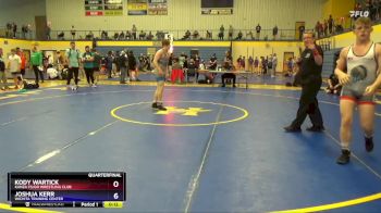 150 lbs Quarterfinal - Kody Wartick, Kanza FS/GR Wrestling Club vs Joshua Kerr, Wichita Training Center