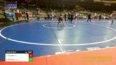 89 lbs Consi Of 16 #1 - Jack Thrush, Sunnyside Wrestling Club vs Dylan Phillips, Massa's Maniacs