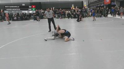 113 lbs Cons. Sub-semis - Nick Gandarilla, WAR vs Asher Montoya, Basement Brawlers