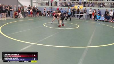 110 lbs 5th Place Match - Josiah Witcher, North Pole Wrestling Club vs Maddox Scott, Juneau Youth Wrestling Club Inc.