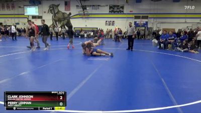 215 lbs Cons. Round 3 - Perry Lehman, West Liberty vs Clark Johnson, Dallas Center-Grimes