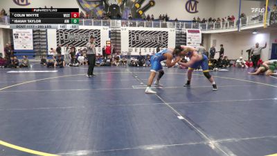 285 lbs Consy 8 - Colin Whyte, West Greene vs Isaiah Taylor, AIM Academy