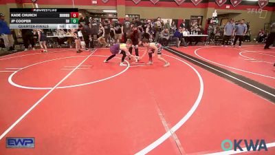 80 lbs Quarterfinal - Kade Church, Skiatook Youth Wrestling vs JP Cooper, Bristow Wrestling