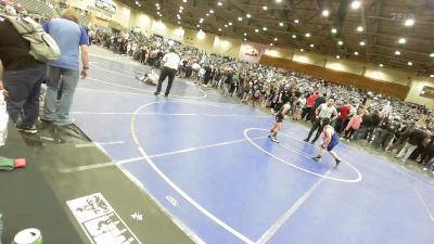 87 lbs Semifinal - Easton Crook, Yuba Sutter Combat vs Hudson Fitzgerald, Buckaroo WC