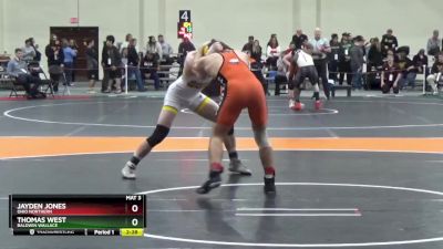 157 lbs Semifinal - Jayden Jones, Ohio Northern vs Thomas West, Baldwin Wallace