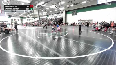 60-65 lbs Round 3 - Harper Martin, Elevate Wrestling Academy vs Magnolia Benton, Honey Badger Wrestling Club