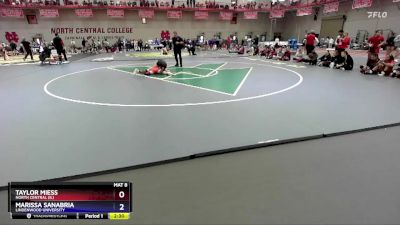 138 A Champ. Round 1 - Taylor Miess, North Central (IL) vs Marissa Sanabria, Lindenwood University