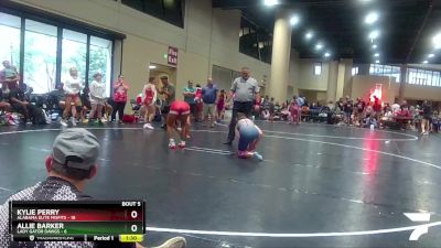 110 lbs Round 3 (4 Team) - Allie Barker, Lady Gator Dawgs vs Kylie Perry, Alabama Elite Misfits