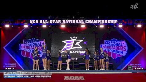 Express Cheer - Dallas - Relentless [2026 L3 Junior - Flex - Small Day 2] 2026 NCA All-Star National Championship