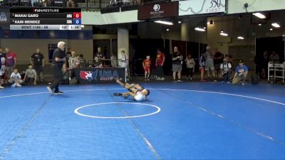 58 lbs Semis - Makai Garo, Avalanche Wrestling Association vs Kain Mendez, Sebolt Wrestling Academy