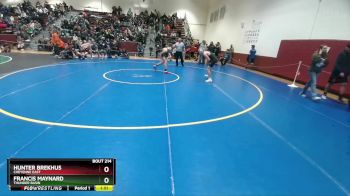 144 lbs Cons. Round 2 - Francis Maynard, Thunder Basin vs Hunter Brekhus, Cheyenne East