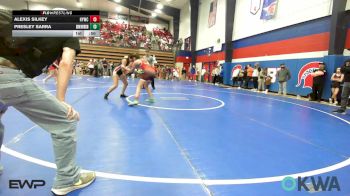126 lbs Quarterfinal - Alexis Silkey, Hilldale Youth Wrestling Club vs Presley Sarra, Skiatook Youth Wrestling